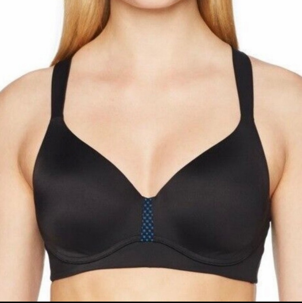 Maidenform Women's Sport Convertible Wire Free Bra 40B Black
